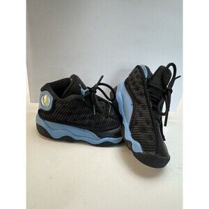 NIKE AIR JORDAN 13 RETRO TD BLACK UNIVERSITY BLUE KID SIZE 6C - 414581-041
